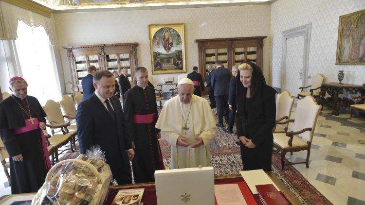 Папа Франциск на встрече с польским президентом