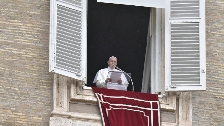 Pope Francis at the Sunday Angelus