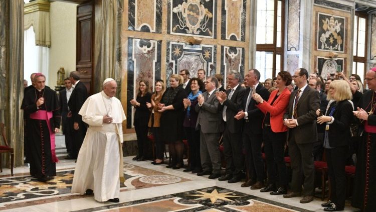 Папа Франциск на встрече с немецкими журналистами