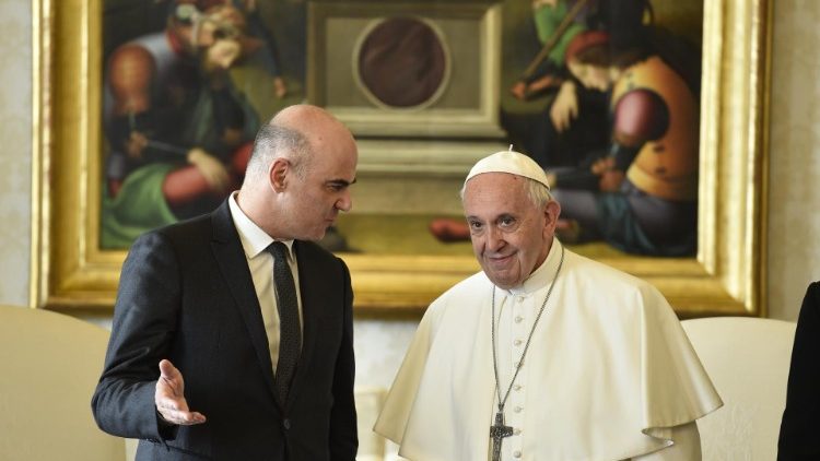 2018.11.12 Papa francesco incontra S.E. il Signor Alain Berset, Presidente della Confederazione Elvetica