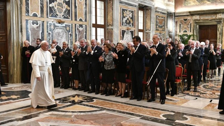 Popiežius ir Šventojo Kapo ordino nariai