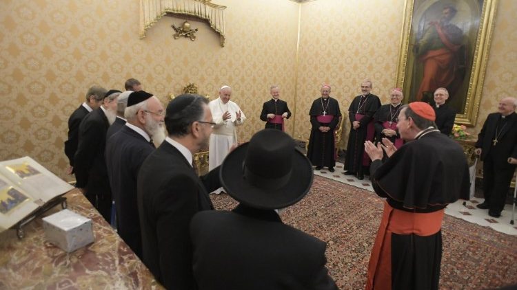 A szentszéki és az izraeli Főrabbinátus kétoldalú bizottsága a pápánál