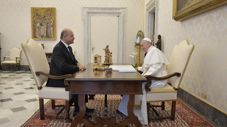 2018. november 24. Barhám Száleh iraki köztársasági elnök a pápánál 