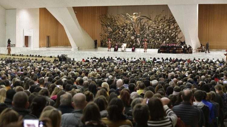 Pope Francis during the Weekly General Audience in Paul VI Hall