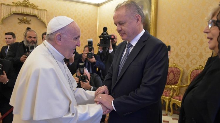Popiežius ir Slovakijos prezidentas