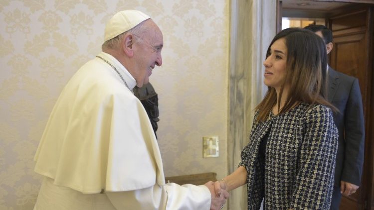 ناديا مراد: البابا فرنسيس في العراق علامة رجاء لجميع الأقليات