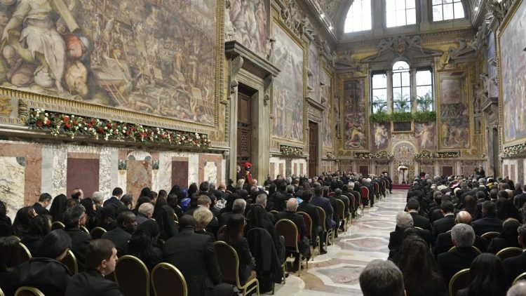 Neujahrsempfang des Papstes für die Diplomaten, die beim Heiligen Stuhl akkreditiert sind