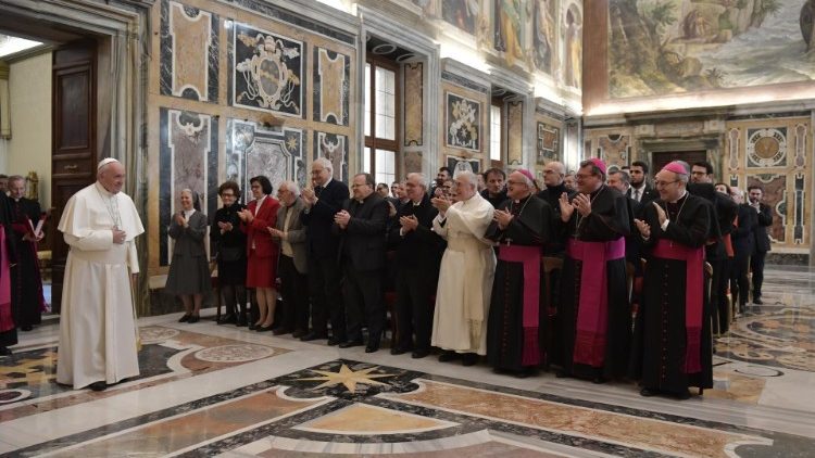 Påven tog emot kyrkohistorieprofessorer på audiens