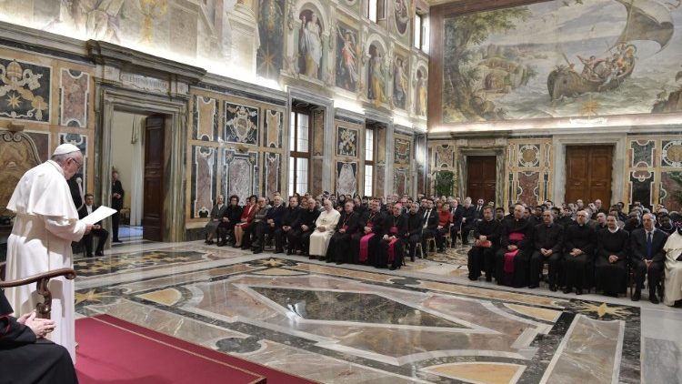 Az olasz egyháztörténészek egyesülete a pápánál