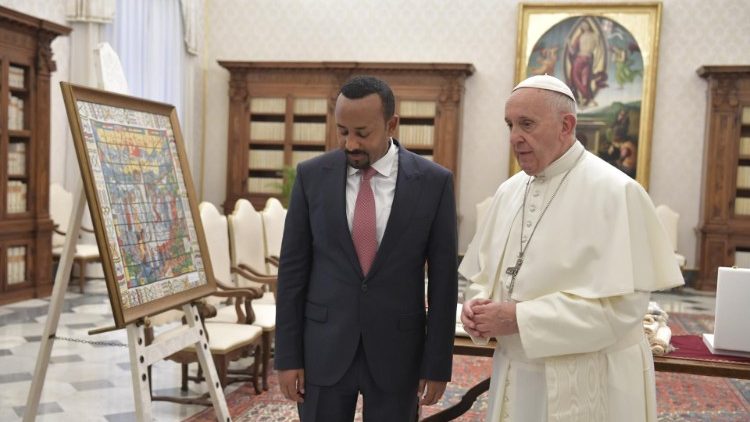 2019 metų sausio 21 d. Etiopijos premjeras lankėsi Vatikane. Jam paskirta šių metų Nobelio taikos premija