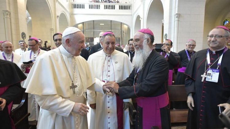 Påven Franciskus mötte Centralamerikas biskopar