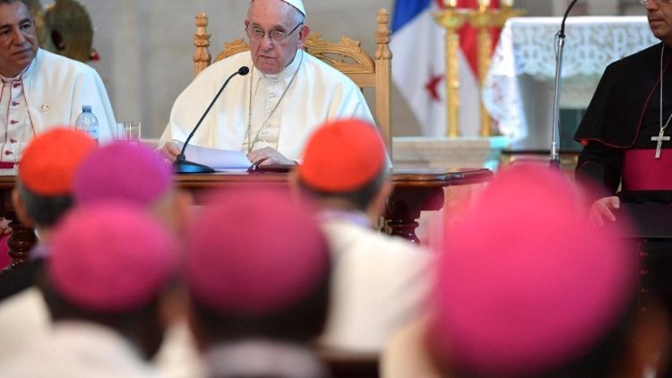 Pope Francis addresses the Bishops of Central America
