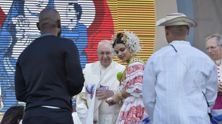 Papa Francisco durante a Jornada Mundial da Juventude no Panamá