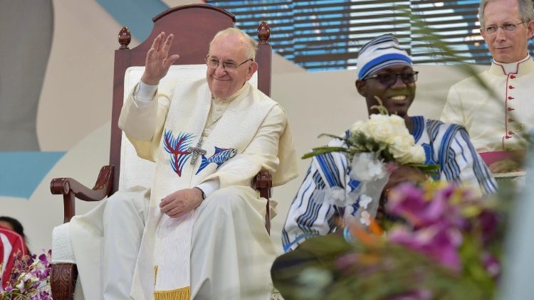 Pope Francis during World Youth Day in Panama