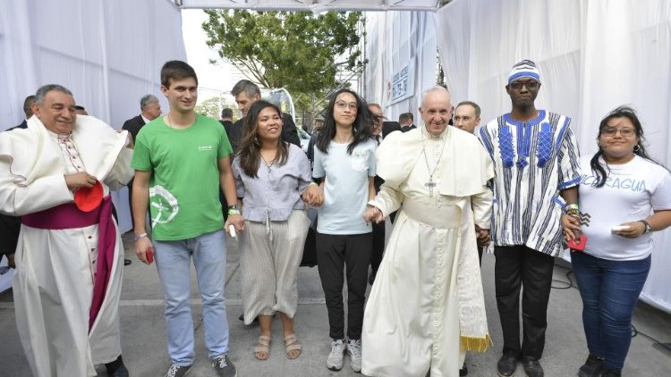 教宗出席巴拿马世青节