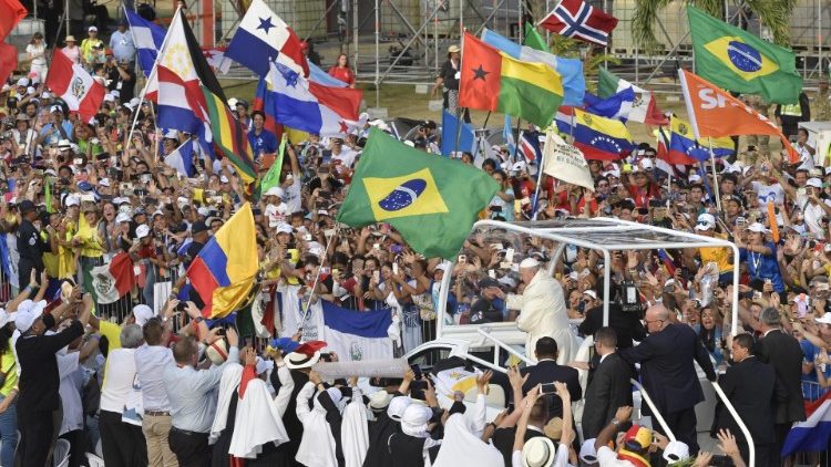 Đức Thánh Cha gặp gỡ giới trẻ tại Đại hội Giới trẻ Thế giới ở Panama năm 2019