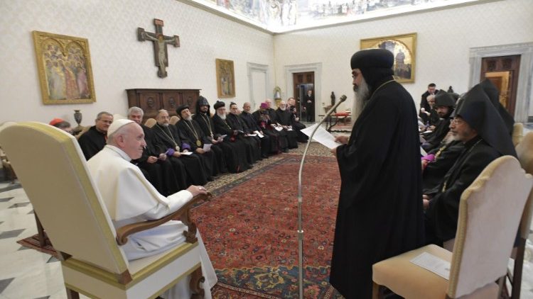El Papa recibe a los miembros de la Comisión mixta internacional para el diálogo teológico entre la Iglesia católica y las Iglesias ortodoxas orientales