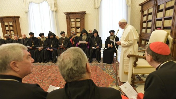 Аудиенция за  Международната смесена комисия за богословския диалог между Католическата църква и Православните църкви от Близкия изток 
