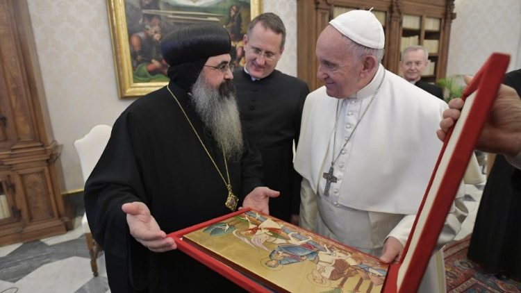 Påven tog emot Den blandade internationella kommissionen för teologiskt dialog mellan katolska kyrkan och de ortodoxa östkyrkorna