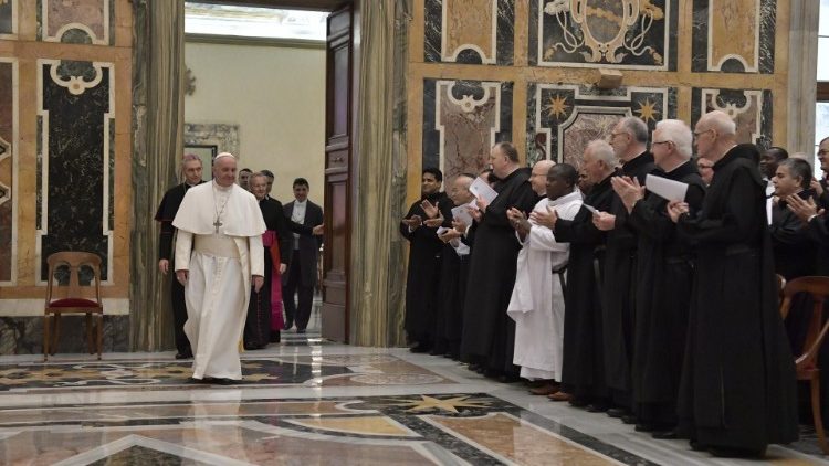 Le Pape rencontre les participants au Chapitre général de l’Ordre hospitalier de Saint-Jean-de-Dieu, le 1er février 2019 