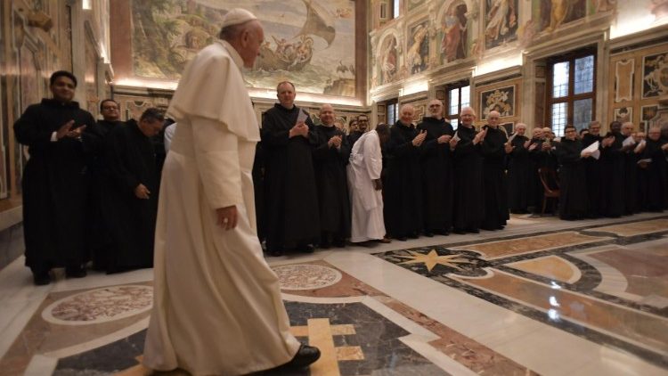 Папа Франциск с участниците в Генералния капитул на Хоспиталиерния орден на свети Йоан Божий