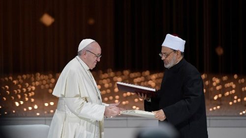Il Papa a un anno dalla Dichiarazione di Abu Dhabi: speranza in un futuro libero dall’odio