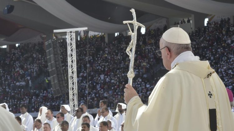 Pope Francis at Mass in the UAE