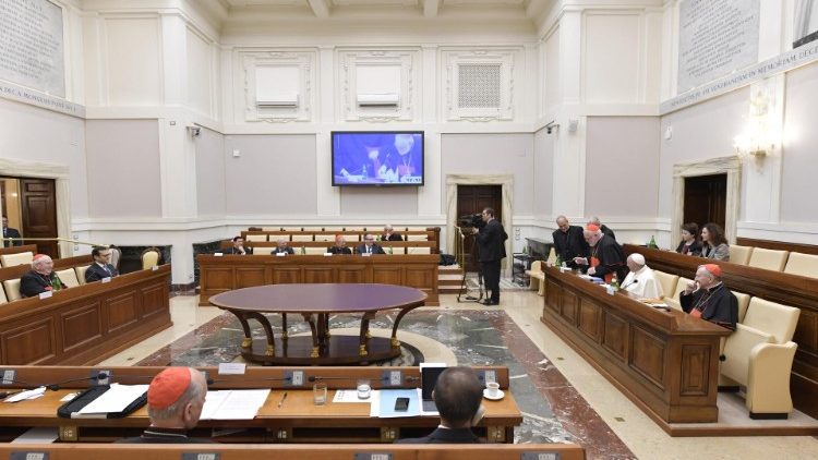 Encuentro del Papa con el Consejo para la Economia, 2019 (Foto de archivo)