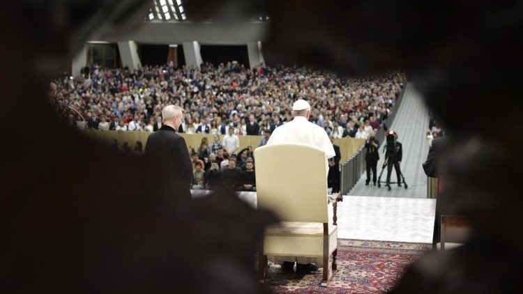 Påven under den allmänna audiensen 