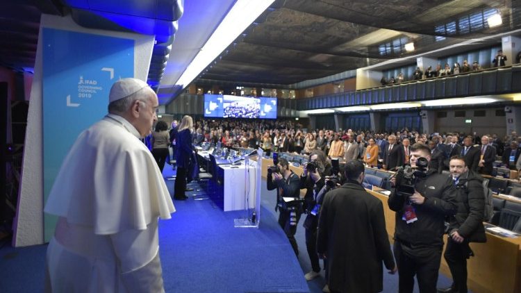 Papst Franziskus bei IFAD, 14.2.2019