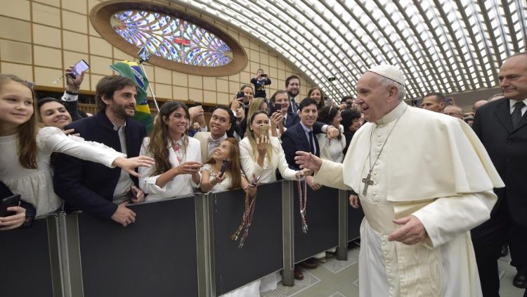 教皇フランシスコ、バチカン・パウロ6世ホールでの一般謁見　2019年2月20日