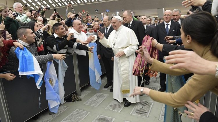 Папа Франциск на общей аудиенции 20 февраля 2019 г.