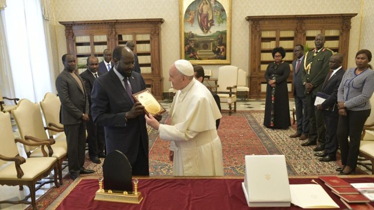 Baba Mtakatifu Francisko amekutana na Rais wa  Sudan Kusini
