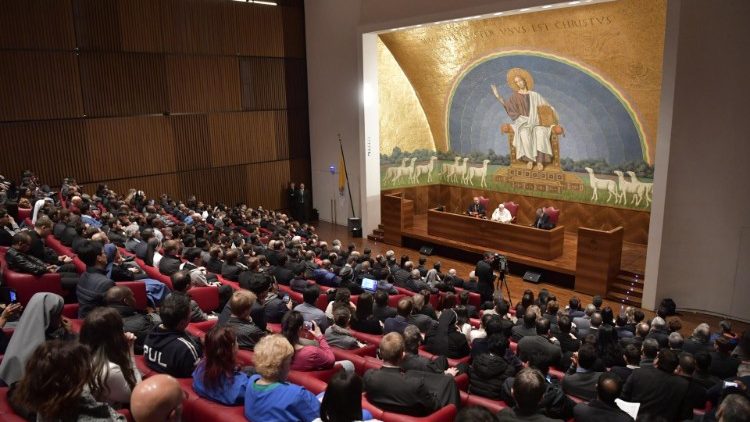 Pope Francis addressed the students of Lateran University, Rome