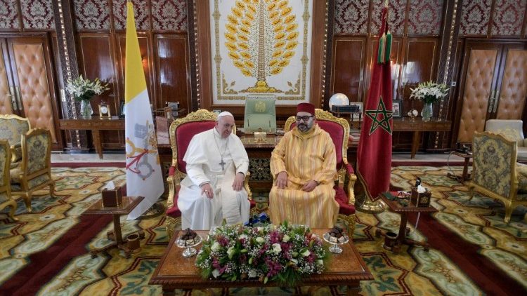 Papst Franziskus und König Mohammed VI.