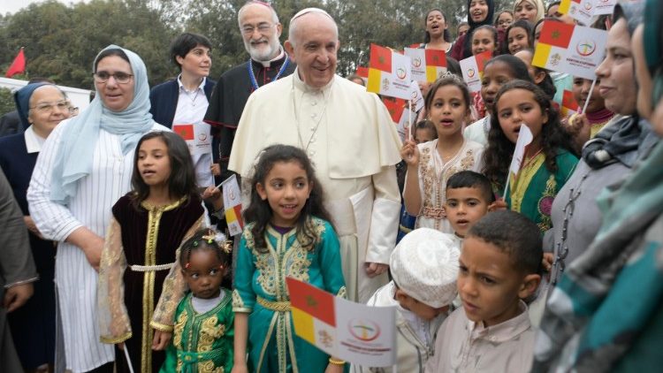 Papa Francisco no Marrocos em  março de 2019