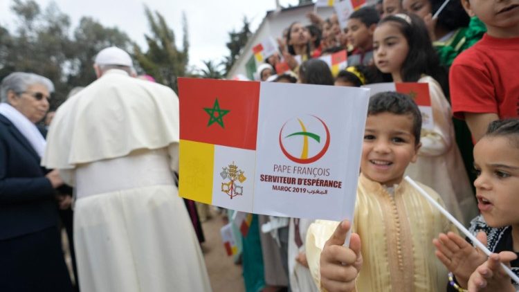 Un momento del Viaje Apostólico del Papa Francisco a Marruecos