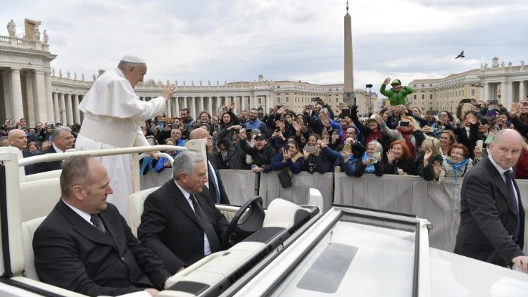 教皇フランシスコ、バチカンでの一般謁見　2019年4月3日