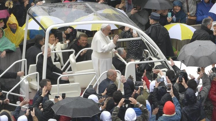 Le Pape lors de l'audience générale ce mercredi 11 avril 