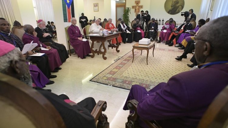 الخلوة الروحية في الفاتيكان للسلطات المدنية والكنسية في جنوب السودان 10 و11 نيسان أبريل 2019