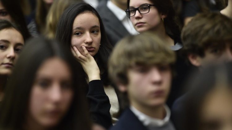 Uczniowie Liceum Viscontiego na audiencji u Papieża