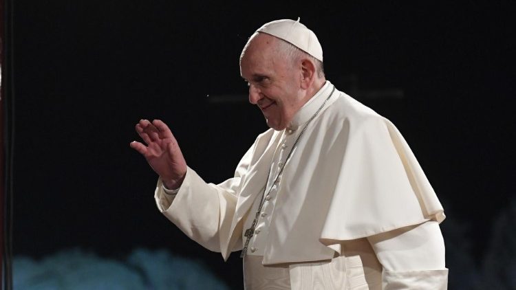 Le Pape François lors du Chemin de Croix au Colisée en avril 2019. 
