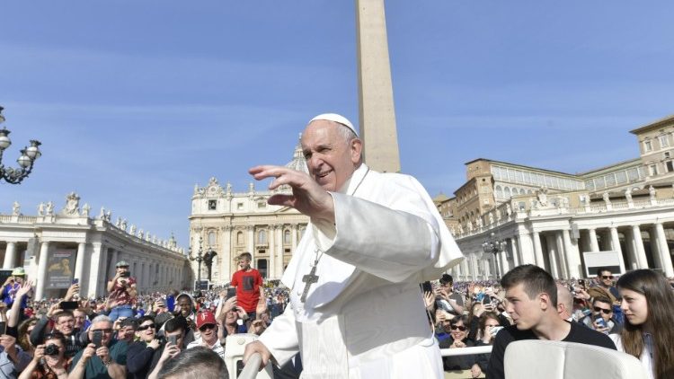 Папата на генералната аудиенция, 24 април 2019