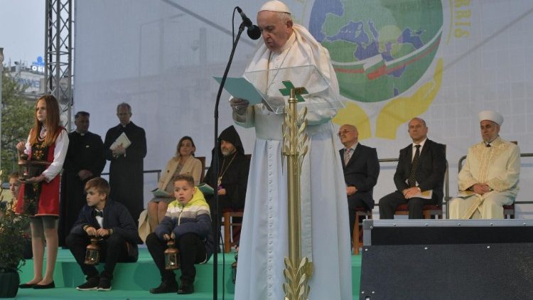 教皇フランシスコ、ブルガリア首都ソフィアで行われた平和のための集い　2019年5月6日