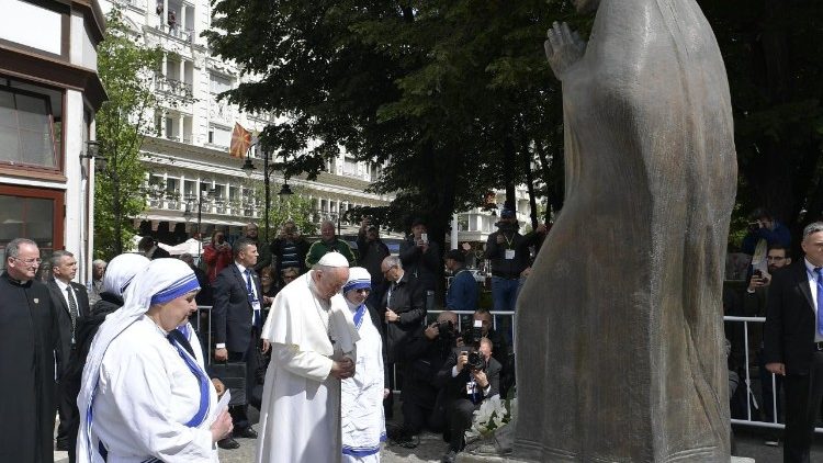 Lutja e Papës Françesku drejtuar Nënë Terezës, Shkup, Maqedonia e Veriut