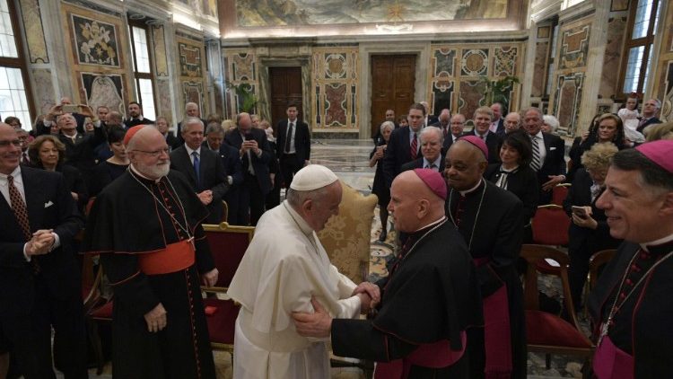 Franciszek wśród przedstawicieli Papal Foundation
