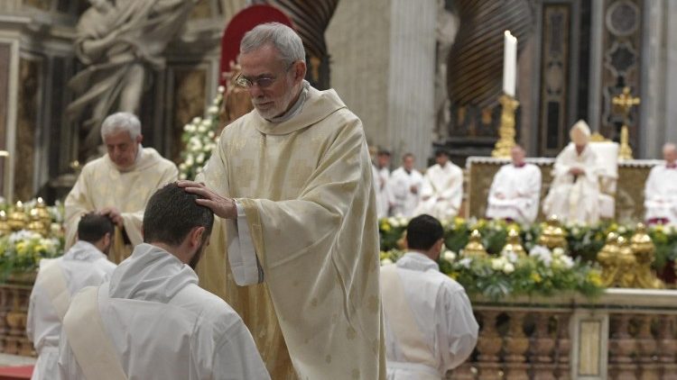 Pope Francis ordained 19 deacons to priesthood in Vatican.