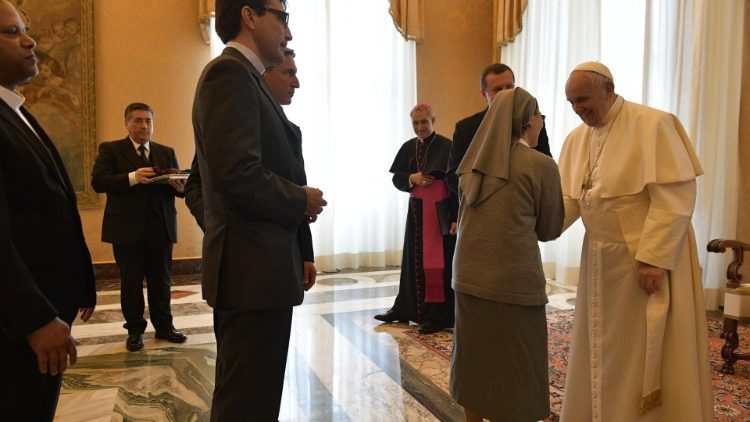 Папа Франциск на срещата с членове на  PIME, 20 май 2019