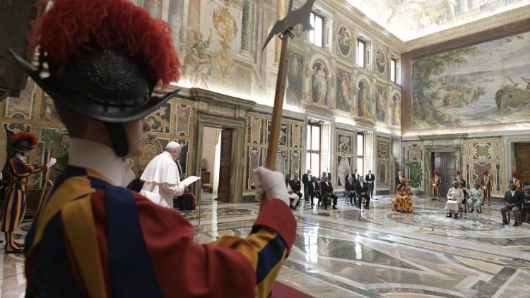 Papa Franjo s novim veleposlanicima; Vatikan, 23. svibnja 2019.
