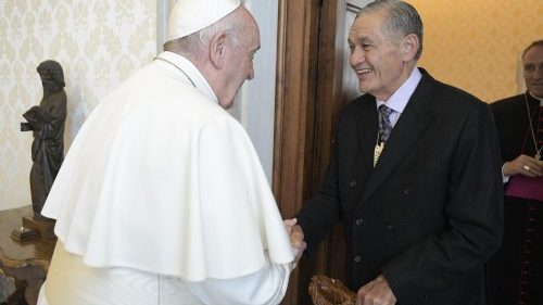 Papst empfängt König der Maori aus Neuseeland